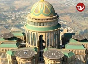ببینید؛ بزرگترین هتل جهان در عربستان که ۴ باند فرود هواپیما دارد