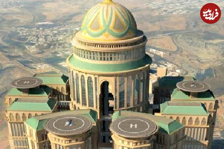 ببینید؛ بزرگترین هتل جهان در عربستان که ۴ باند فرود هواپیما دارد
