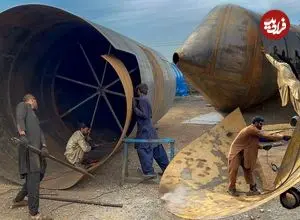 ببینید| فرآیند دیدنی تولید سیلوهای بزرگ در پاکستان