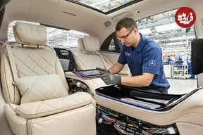 ببینید| مراحل ساخت مرسدس بنز لوکس مایباخ در آلمان