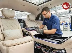 ببینید| مراحل ساخت مرسدس بنز لوکس مایباخ در آلمان