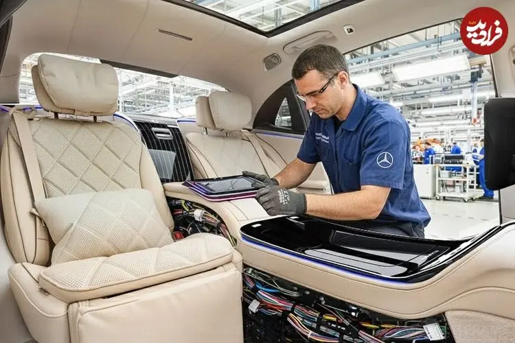 ببینید| مراحل ساخت مرسدس بنز لوکس مایباخ در آلمان