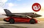 ببینید| یک مسابقه هیجان انگیز بین خودروی مک لارن اسپیدتیل و جت جنگنده F-35
