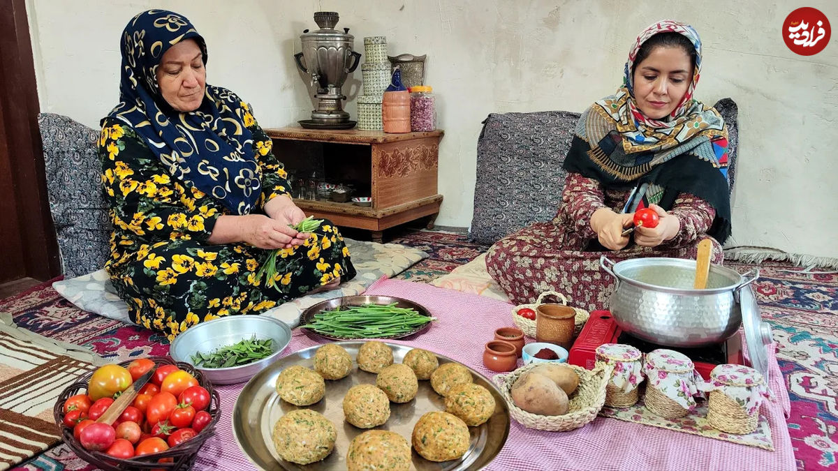 (ویدئو) نحوه درست کردن یک کوفته متفاوت با سنگدان مرغ به روش بانوی آذری