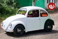 ببنیید| مراحل شگفت انگیز ساخت یک فولکس قورباغه ای دست ساز در چین