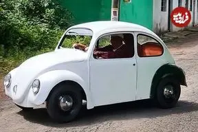 ببنیید| مراحل شگفت انگیز ساخت یک فولکس قورباغه ای دست ساز در چین