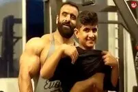(عکس) تغییر بهت آور استایل و عضلات پسر هادی چوپان؛ پا به پای پدر!
