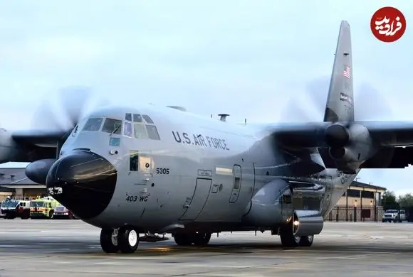 تصاویر| فضای داخلی و خارجی هواپیما C-130 هرکولس آمریکا