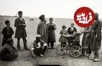 عکس| سفر در زمان؛ یک فروشنده دوره‌گرد در تهران قدیم