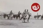 عکس| سفر زمان؛ ماموران سوارۀ ژاندارمری در حال انجام تمرینات نظامی؛ 110 سال قبل