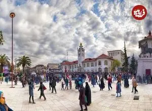 عکس| سفر زمان؛ نمایی از برف سنگین در شهر رشت؛ سال 1340
