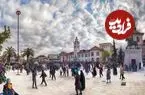 عکس| سفر زمان؛ نمایی از برف سنگین در شهر رشت؛ سال 1340