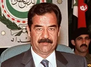 عکس| سفر در زمان؛ «صدام حسین» در لباس سنتی عربی در بغداد؛ سال 1366