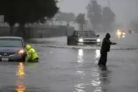 ببینید| تصاویر پهپادی از سیلاب شدید در خیابان‌های نیوجرسی