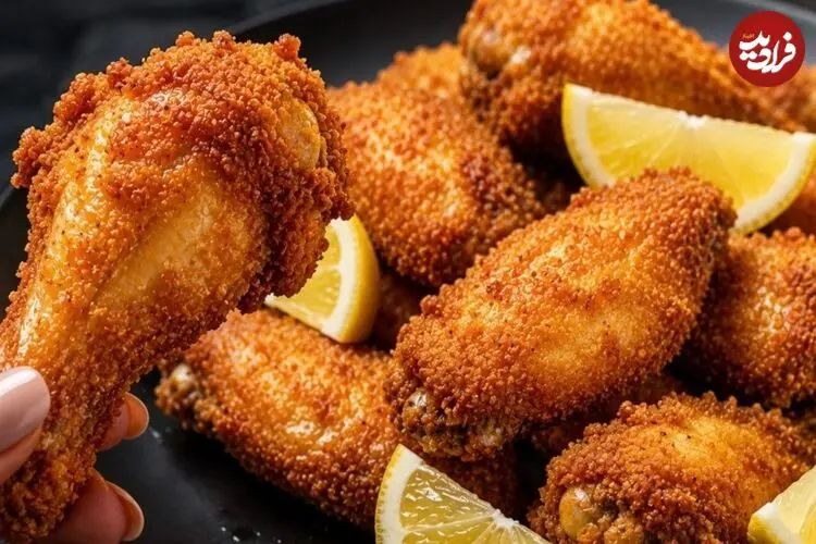 ببینید| طرز تهیه بال مرغ سوخاری با سس مخصوص در 15 دقیقه