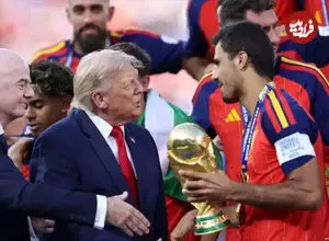 عکس| حذف ترامپ از عکس رسمی قهرمانی اسپانیا در جام جهانی 