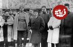 عکس؛ سفر در زمان؛ «احمدشاه و ولیعهدش در کنار اعضای دربار»؛ اواخر دهه 1280
