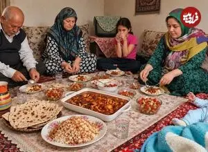 ببینید| غذای روستایی در ایران؛ پخت خورشت خلال بادام در روستایی زیبا
