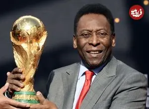 عکس| سر در زمان؛ «پله» در کنار زوزیمو و در زمین فوتبال؛ سال 1340