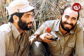 عکس؛ سفر در زمان؛ «حسین خرازی در میان گروهان غواصان» در جبهه؛ دهه 60 