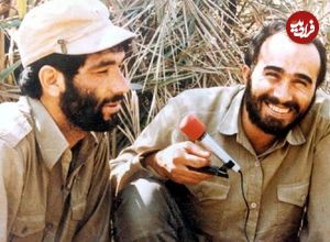 عکس؛ سفر در زمان؛ «حسین خرازی در میان گروهان غواصان» در جبهه؛ دهه 60 