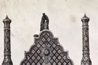 عکس| سفر به ایران قدیم؛ عکس یادگاری در مقابل یک کاروانسرای نوساز در دوران قاجار
