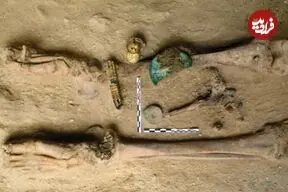 کشف مقبرۀ 1500 سالۀ «زنی با کفش طلا»