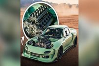تصاویر؛ قلب تپنده پاگانی زوندا در کالبد یک مزدا RX-7؛ باورنکردنی نیست! 