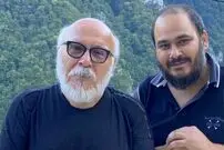 (ویدئو) چهره غم‌زده علیرضا داوودنژاد در سوگ فرزندش 