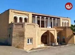 عکس| سفر زمان؛ منظرۀ «کاروانسرای آقابابای قزوین» در دوران ناصرالدین شاه