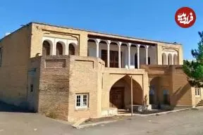 عکس| سفر زمان؛ منظرۀ «کاروانسرای آقابابای قزوین» در دوران ناصرالدین شاه