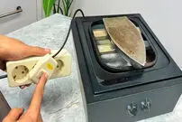 (ویدئو) یک ایده جالب برای ساخت اجاق برقی با استفاده از اتو بخار قدیمی!