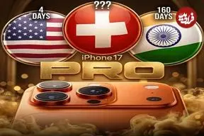 تصاویر| در کشورهای مختلف برای خرید «آیفون 17 پرو» چند روز کار لازم است؟