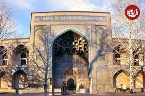 عکس| سفر زمان؛ تصویری از «مدرسه چهارباغ» در دوران قاجار