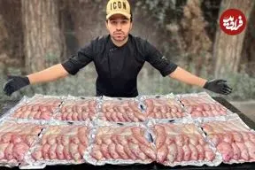 ببینید| غذای خیابانی در ایران؛ تهیه غذا با 200 ماهی سرخو توسط یک سرآسپز مشهور
