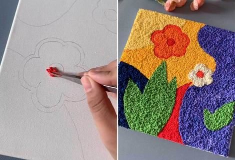 (ویدیو) نقاشی با دستمال کاغذی!