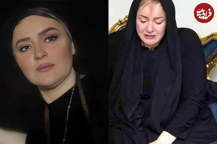 عکس؛ نعیمه نظام‌دوست در جنگ اخیر عزادار شد