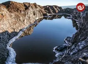 عکس| سفر به ایران قدیم؛ کارگران در حال برداشت نمک در کوه نمک قم؛ سال 1316