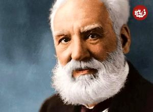 عکس| سفر در زمان؛ «الکساندر گراهام بل» در کنار همسرش؛ سال 1272