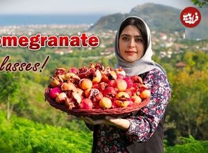 ببینید؛ غذای روستایی در ایران؛ برداشت انار ترش جنگلی و تهیه رب انار با آن ها