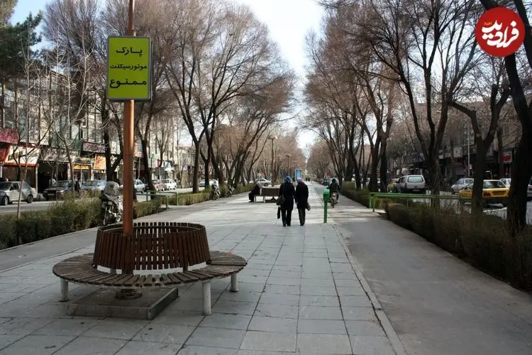 عکس| سفر به ایران قدیم؛ نمایی از خیابان «چهار باغ اصفهان» در زمان قاجار