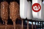 ببینید| بستنی مگنوم چگونه در کارخانه تولید می شود؟