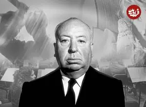 عکس| سفردر زمان؛ «آلفرد هیچکاک» در کنار همسرش و در مراسم عروسی شان؛ سال 1305