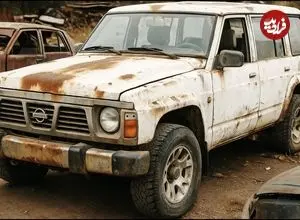 ببینید| مراحل دیدنی بازسازی یک نیسان پاترول قدیمی و رهاشده