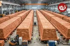 ببینید| فرآیند تولید انبوه آجر سفالی در کارخانه ای در امریکا