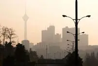 عکسی ترسناک از تهران در محاصره آلودگی