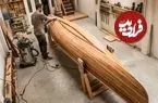 ببینید| مراحل دیدنی ساخت یک قایق چوبی زیبا به روش نجار ماهر هندی