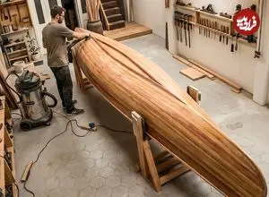 ببینید| مراحل دیدنی ساخت یک قایق چوبی زیبا به روش نجار ماهر هندی