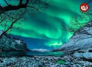 عکس روز ناسا؛ رقص سبز شفق‌ها در آسمان نروژ
