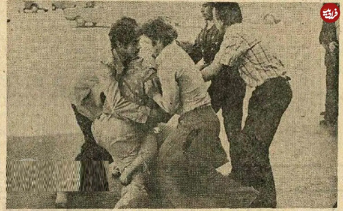 عکس؛ سفر در زمان؛ گزارش تصویری از درگیری خونین خیابانی بخاطر ۵ ریال!